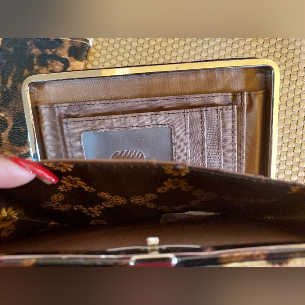 Leopard Print Wallet & Checkbook Cover - Picture 5 of 7